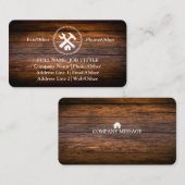 Professional Builder Carpenter Tools Woodworking Visitekaartje (Voorkant / Achterkant)