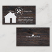Professional Builder Carpenter Tools Woodworking Visitekaartje (Voorkant / Achterkant)