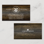 Professional Builder Carpenter Tools Woodworking Visitekaartje (Voorkant / Achterkant)
