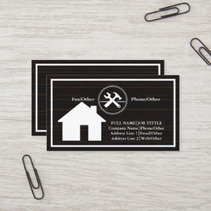 Professional Builder Carpenter Tools Woodworking Visitekaartje
