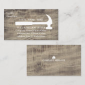 Professional Builder Carpenter Tools Woodworking Visitekaartje (Voorkant / Achterkant)