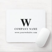 Professional Business Logo Monogram Name Website Muismat (Met muis)