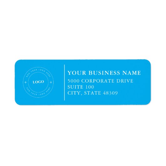  Professional Business Logo  Return Address Label (Voorkant)