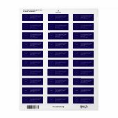  Professional Business Logo  Return Address Label (Full Sheet)