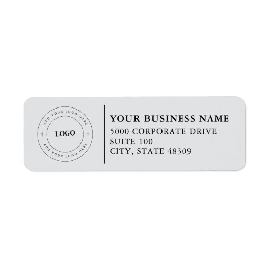  Professional Business Logo  Return Address Label (Voorkant)