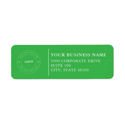  Professional Business Logo  Return Address Label (Voorkant)