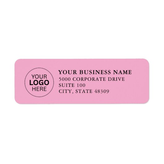  Professional Business Logo  Return Address Label (Voorkant)