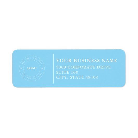  Professional Business Logo  Return Address Label (Voorkant)