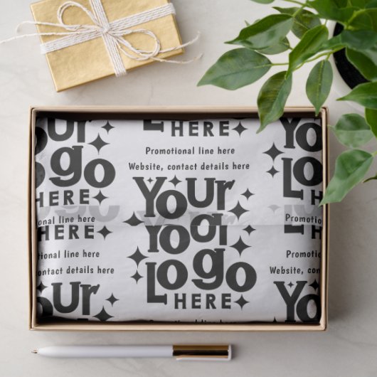 Professional Business Logo Text Promotional Retro Tissuepapier (Geschenk)