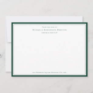 Professional Business Monogram van bureau van Notitiekaartje