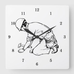 Professional-carpenter Vierkante Klok
