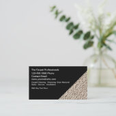 Professional Carpet And Flooring Theme Visitekaartje (Staand voorkant)