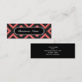 Professional Chic Cayenne Square Patroon Mini Visitekaartje (Voorkant / Achterkant)
