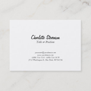 Professional Chubby White Manager Consultant Visitekaartje