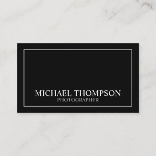 Professional Classic Black en White Visitekaartje
