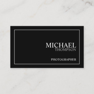 Professional Classic Black en White Visitekaartje
