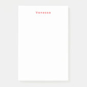 Professional classical calligraphy name custom red post-it® notes (Voorkant)