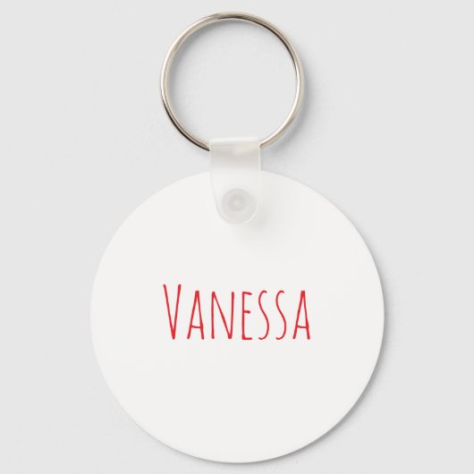 Professional classical calligraphy name custom red sleutelhanger (Voorkant)