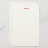 Professional classical handwriting name custom briefpapier (Voorkant / Achterkant)