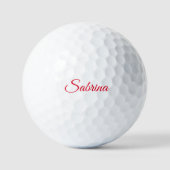 Professional classical handwriting name custom golfballen (Voorkant)