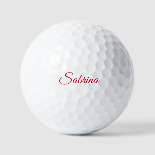 Professional classical handwriting name custom golfballen (Voorkant)