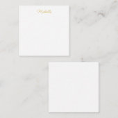 Professional Classical Minimalist Plain Own Name Notitiekaartje (Voorkant / Achterkant)