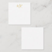 Professional Classical Monogram Minimalist Plain Notitiekaartje (Voorkant / Achterkant)