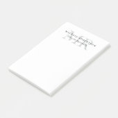 Professional Classical Monogram Minimalist Plain Post-it® Notes (Schuin)