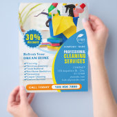 Professional Cleaning Service Business Flyer (Hand)