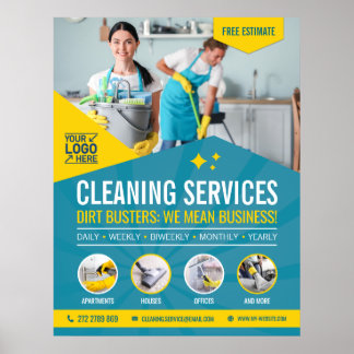 Professional Cleaning Service Poster