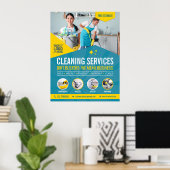 Professional Cleaning Service Poster (Thuiskantoor)