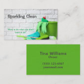Professional Cleaning Service Visitekaartje (Voorkant / Achterkant)