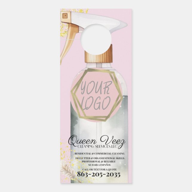 Professional Cleaning Services Girly Waterbottle (Voorkant)