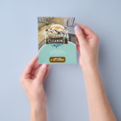 Professional Cleaning Services Logo Flyer (Hand)
