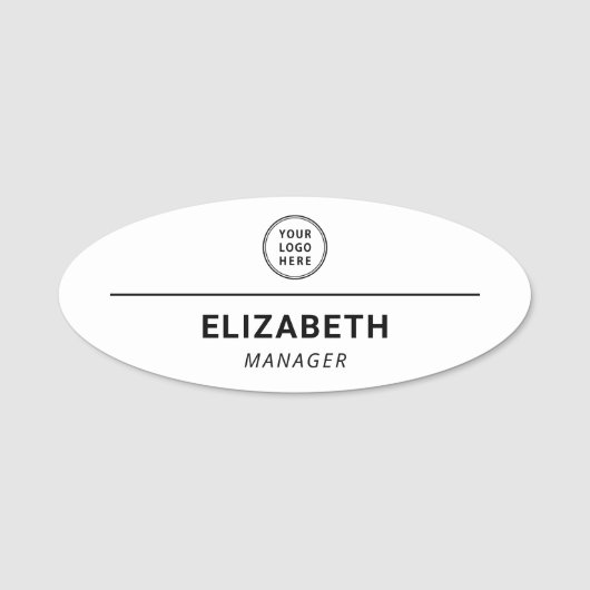 Professional Company Logo Naamplaatje (Voorkant)