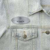 Professional Company Logo Silver Naamplaatje (In situ)