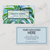 Professional Company Logo Tropical Greenery Visitekaartje (Voorkant / Achterkant)