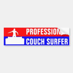 Professional Couch Surfer Bumpersticker