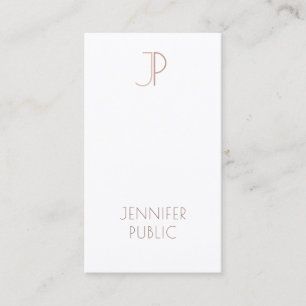 Professional Creative Monogram Design Modern Plain Visitekaartje