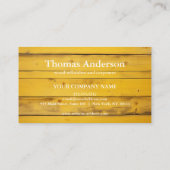 Professional Custom Black Building Construction Visitekaartje (Achterkant)