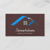 Professional Custom Black Building Construction  Visitekaartje (Voorkant)