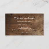 Professional Custom Black Building Construction Visitekaartje (Achterkant)