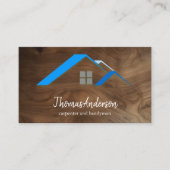 Professional Custom Black Building Construction Visitekaartje (Voorkant)