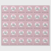 Professional Custom Business Dusty Roos Cadeaupapier (Vlak)