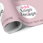 Professional Custom Business Dusty Roos Cadeaupapier (Rol Hoek)