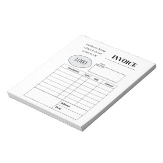 Professional custom business invoice notitieblok