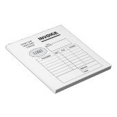 Professional custom business invoice notitieblok (Schuin)
