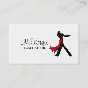 Professional Dance Studio, instructeur Business Visitekaartje