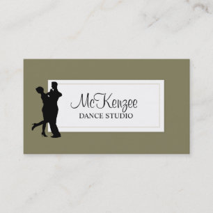 Professional Dance Studio, instructeur Business Visitekaartje