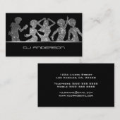 Professional DJ Dansende Silhouettes Visitekaartje (Voorkant / Achterkant)